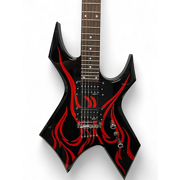 Used B.C. Rich KKW KERRY KING WARLOCK RED FLAME Solid Body Electric Guitar