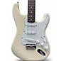 Used Fender Albert Hammond Jr Stratocaster Olympic White Solid Body Electric Guitar