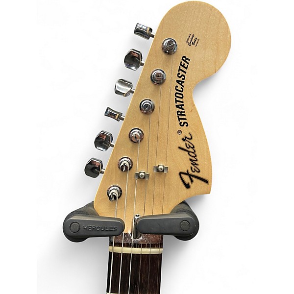 Used Fender Albert Hammond Jr Stratocaster Olympic White Solid Body Electric Guitar