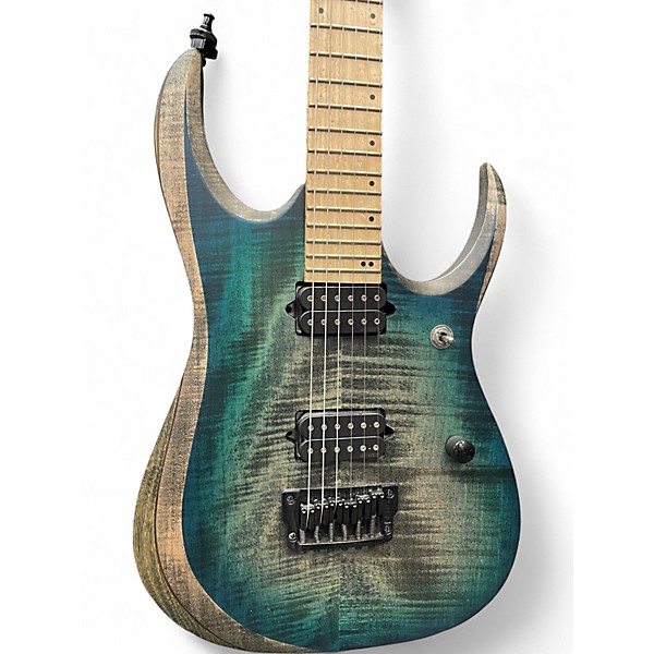 Used Ibanez RGD61AL STAINED SAPPHIRE BLUE BURST Solid Body Electric Guitar
