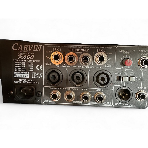 Used Carvin R600 Redline Cyclops Bass Combo Amp