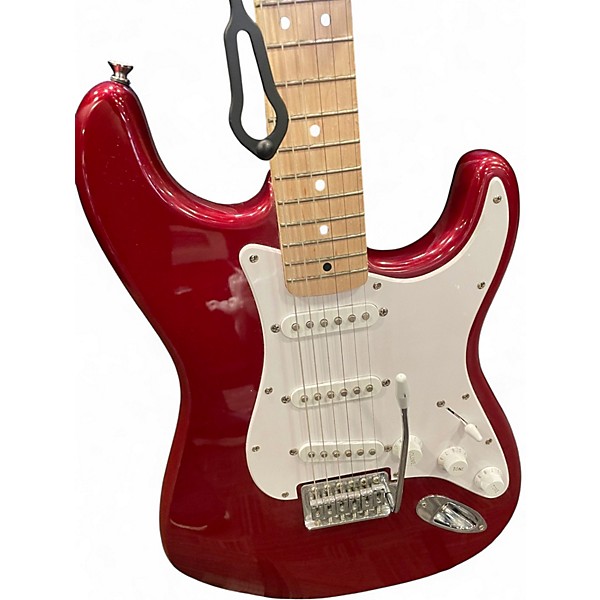 Used Squier Standard Stratocaster Candy Apple Red Solid Body Electric Guitar