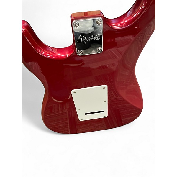 Used Squier Standard Stratocaster Candy Apple Red Solid Body Electric Guitar