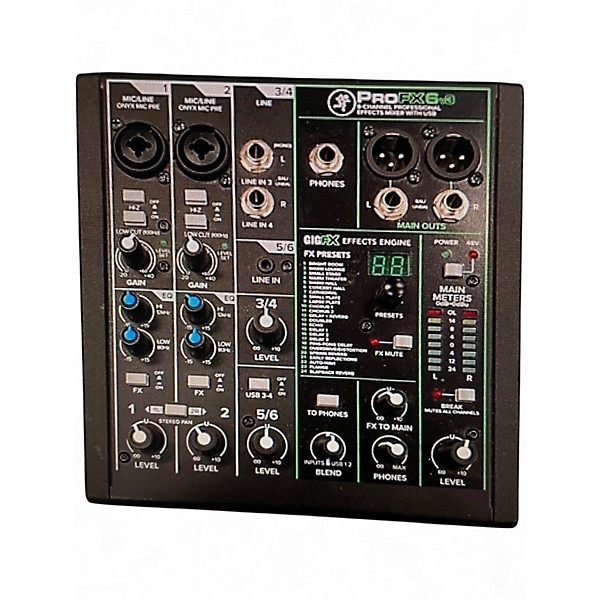 Used Mackie Profx6v3 Unpowered Mixer