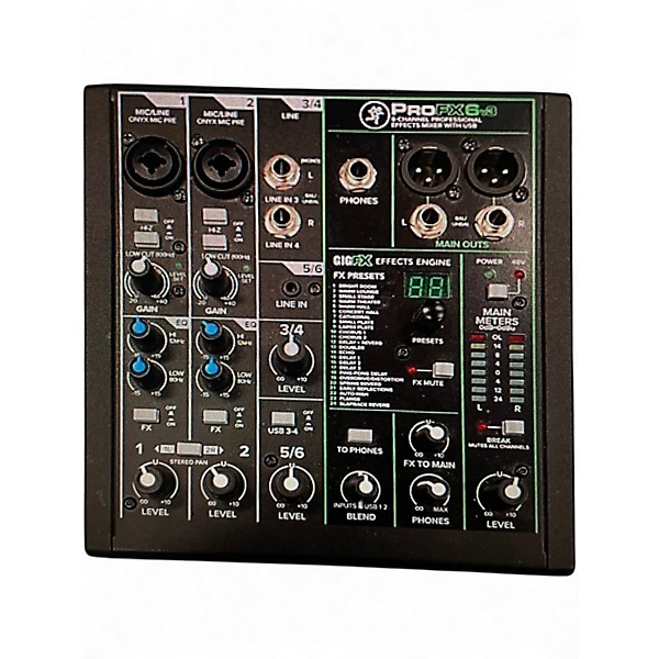 Used Mackie Profx6v3 Unpowered Mixer