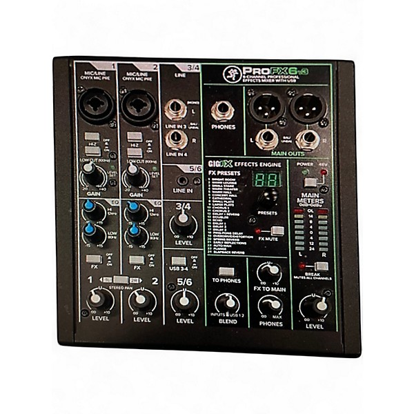 Used Mackie Profx6v3 Unpowered Mixer