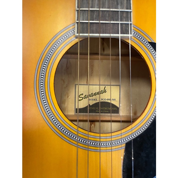 Used Savannah SGO-9E-MS 2 Color Sunburst Acoustic Guitar