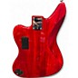 Used Squier Vintage Modified Jaguar Bass Candy Apple Red Electric Bass Guitar