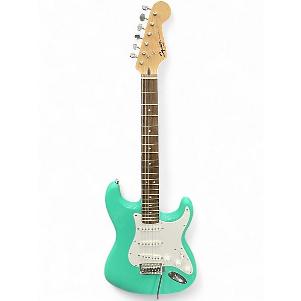 Used Squier Bullet Stratocaster GREEN Solid Body Electric Guitar