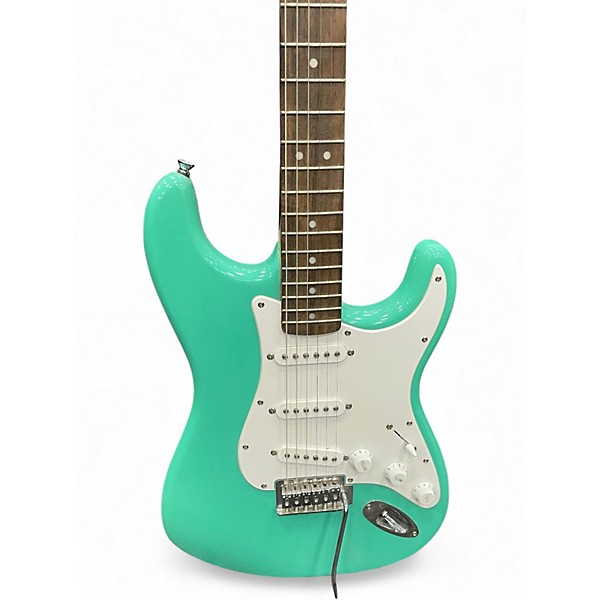 Used Squier Bullet Stratocaster GREEN Solid Body Electric Guitar