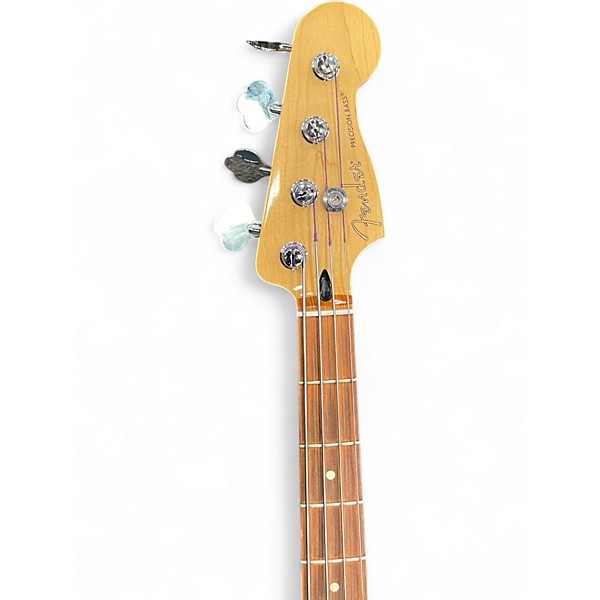 Used 2021 Fender Player Precision Bass Silver Sparkle Electric Bass Guitar