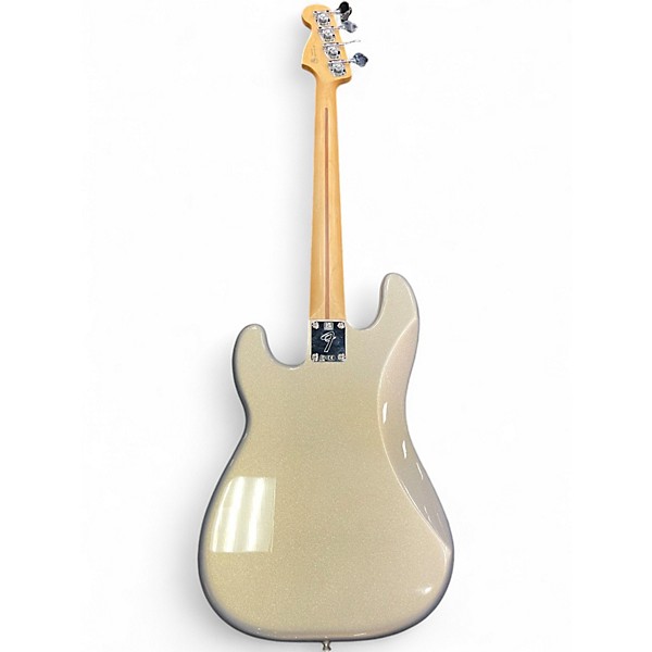 Used 2021 Fender Player Precision Bass Silver Sparkle Electric Bass Guitar