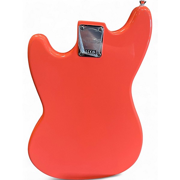 Used Squier BRONCO BASS CORAL Electric Bass Guitar