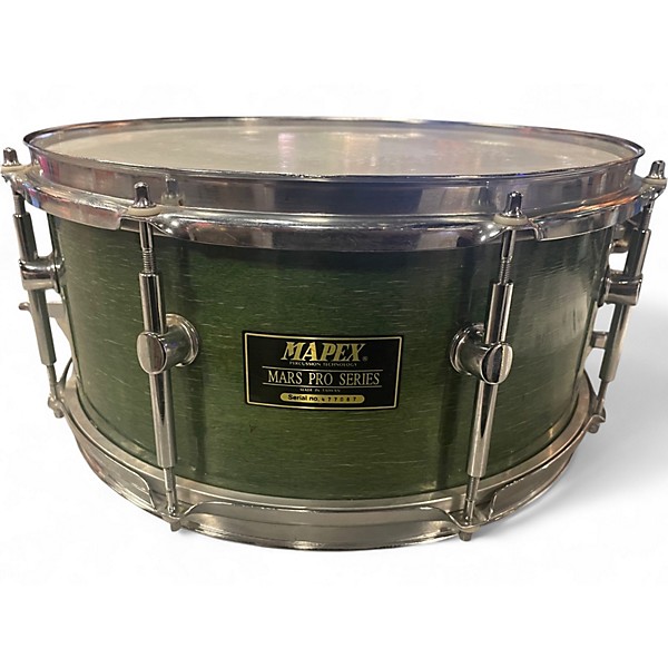 Used Mapex 14in Mars Pro Series Snare Green Drum