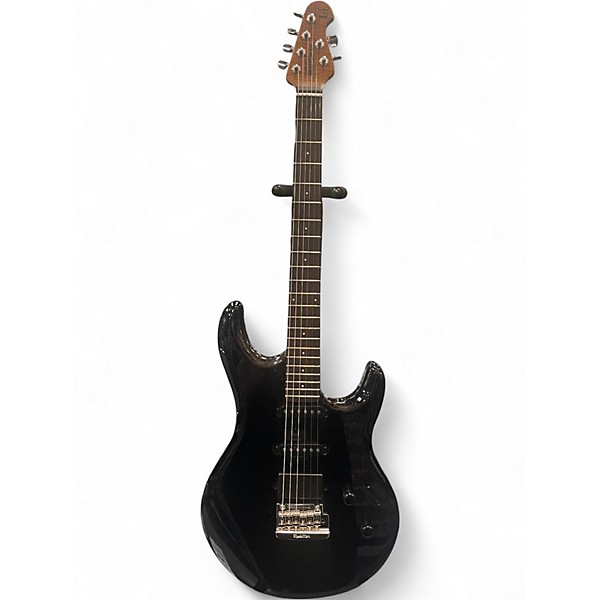 Used Ernie Ball Music Man L4 HSS BLACK SPARKLE Solid Body Electric Guitar