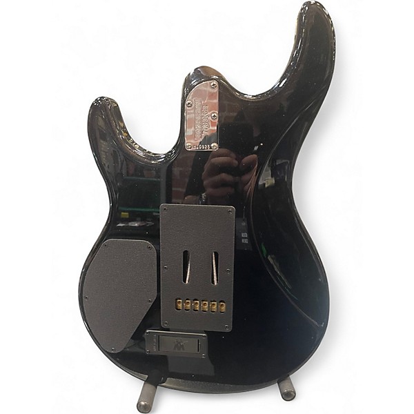 Used Ernie Ball Music Man L4 HSS BLACK SPARKLE Solid Body Electric Guitar