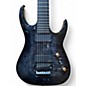 Used Agile Septor 727 7 String Black Flame Solid Body Electric Guitar