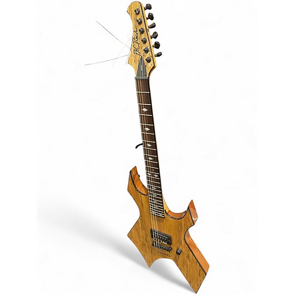 Used B.C. Rich WARBEAST EXTREME EXOTIC Natural Solid Body Electric Guitar
