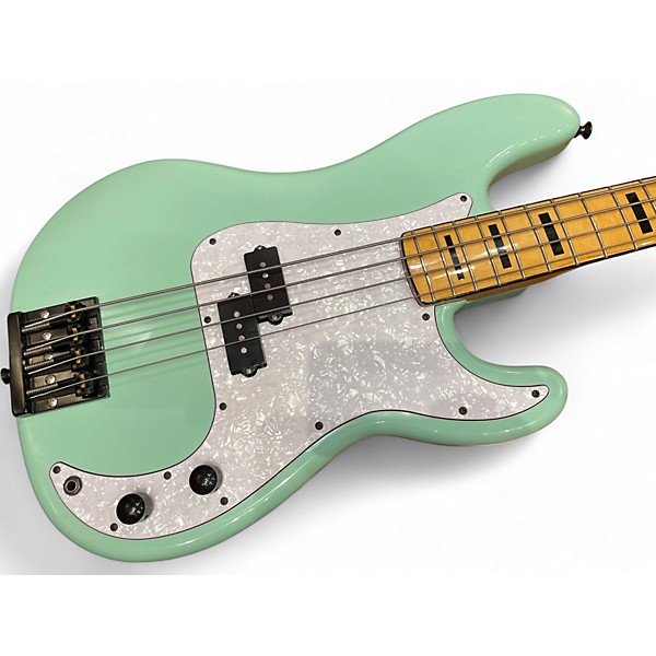 Used Squier Classic Vibe 1970S Precision Bass Surf Green Electric Bass Guitar