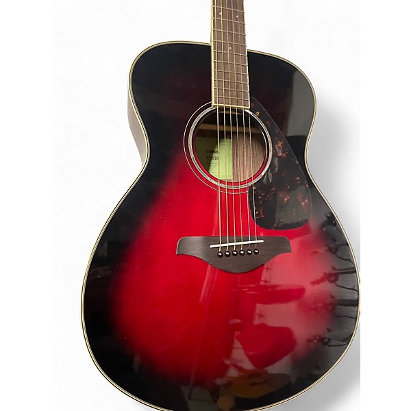 Used Yamaha FS830 Dark Cherry Burst Acoustic Guitar