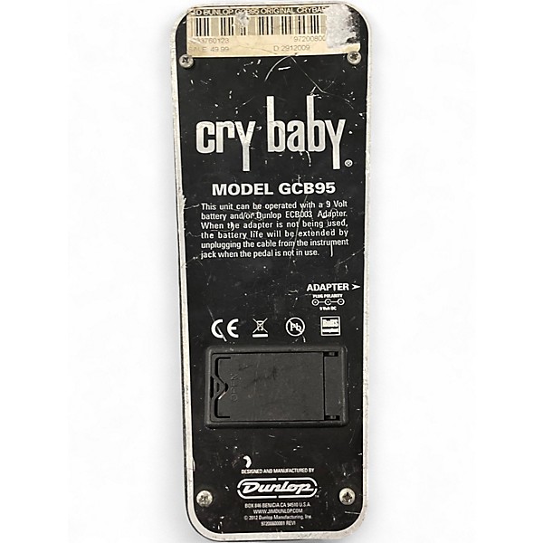 Used Dunlop Original Cry Baby Wah Effect Pedal