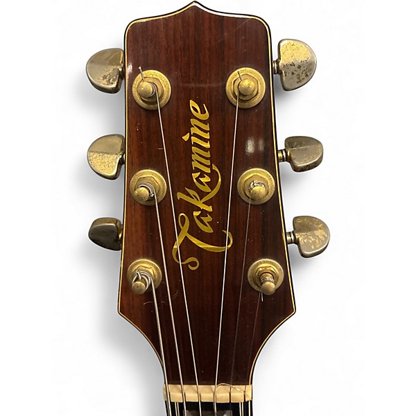 Used 1980s Takamine PT-015-ST Wine Red Acoustic Electric Guitar