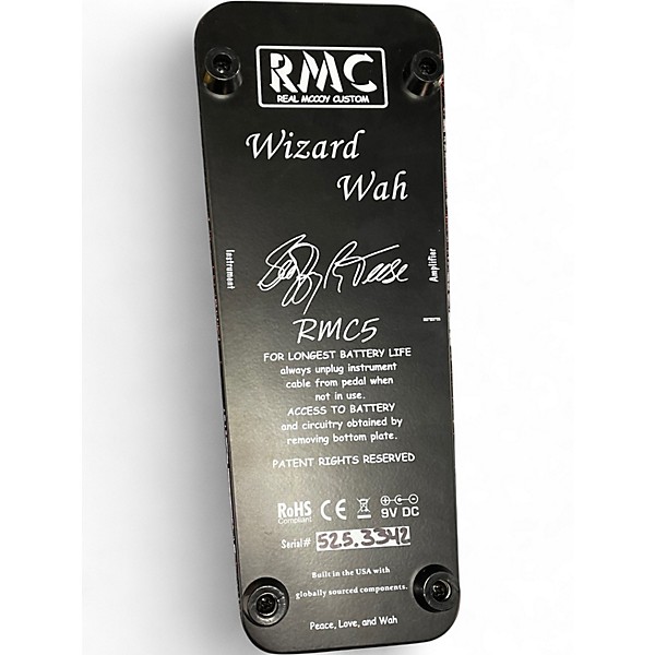 Used Real McCoy Custom RMC5 WIZARD WAH Effect Pedal
