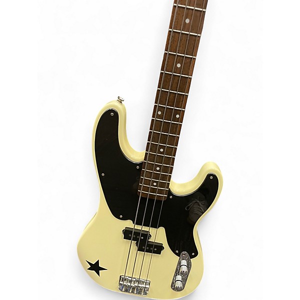 Used Squier Mike Dirnt Signature Precision Bass Cream Electric Bass Guitar
