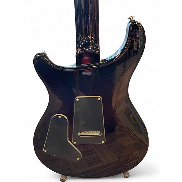 Used PRS SE Custom 24 Black and Gold Solid Body Electric Guitar