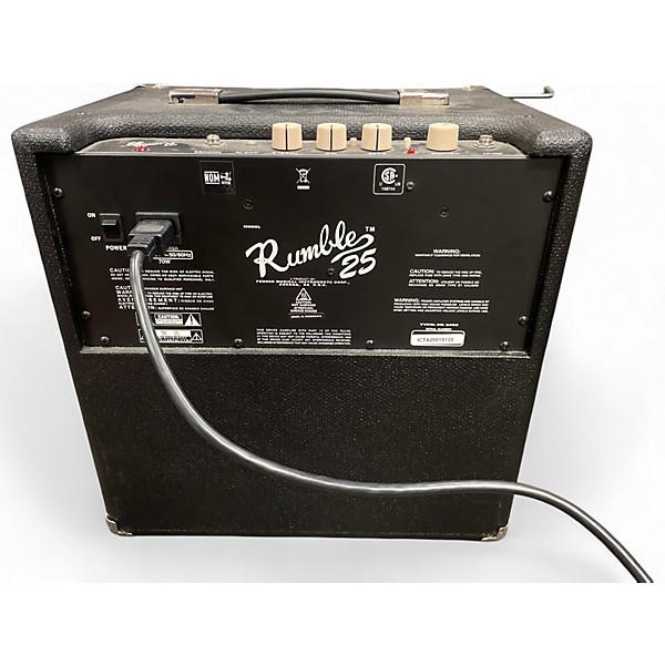 Used Fender Rumble 25 25W 1x10 Bass Combo Amp