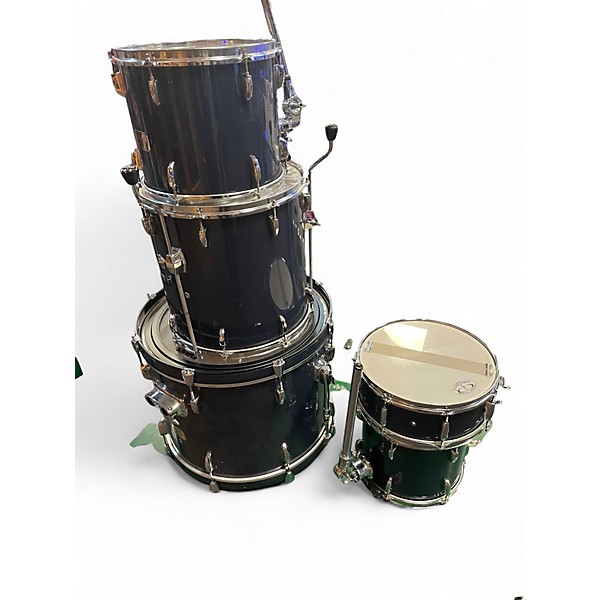 Used Pearl 5 Piece Export Blue Drum Kit