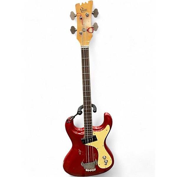 Vintage 1965 Mosrite VENTURES BASS Red Electric Bass Guitar