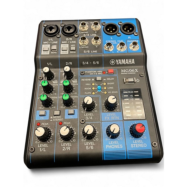 Used Yamaha MG06X Unpowered Mixer