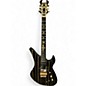 Used Schecter Guitar Research Synyster Gates Signature Custom S Black and Gold Solid Body Electric Guitar thumbnail
