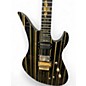 Used Schecter Guitar Research Synyster Gates Signature Custom S Black and Gold Solid Body Electric Guitar