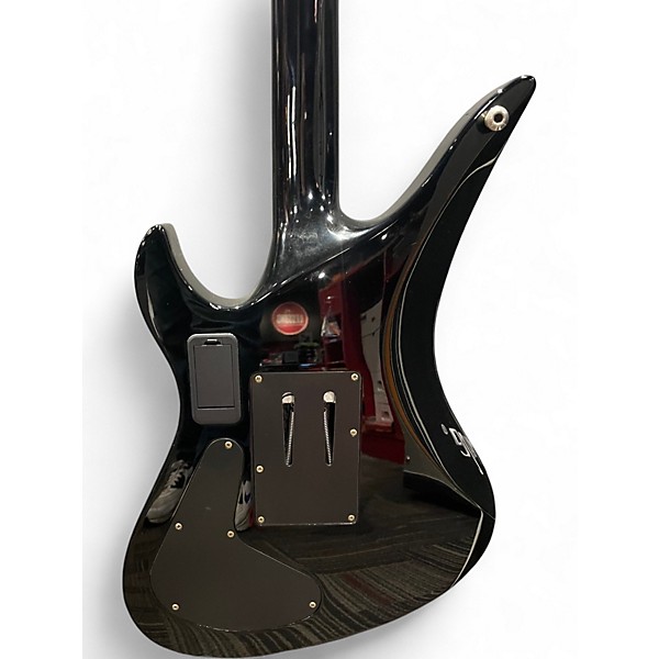 Used Schecter Guitar Research Synyster Gates Signature Custom S Black and Gold Solid Body Electric Guitar