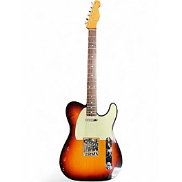 Used Fender 1962 American Vintage Telecaster Custom 3 Color Sunburst Solid Body Electric Guitar