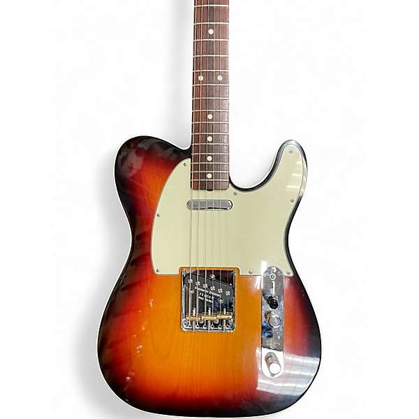 Used Fender 1962 American Vintage Telecaster Custom 3 Color Sunburst Solid Body Electric Guitar