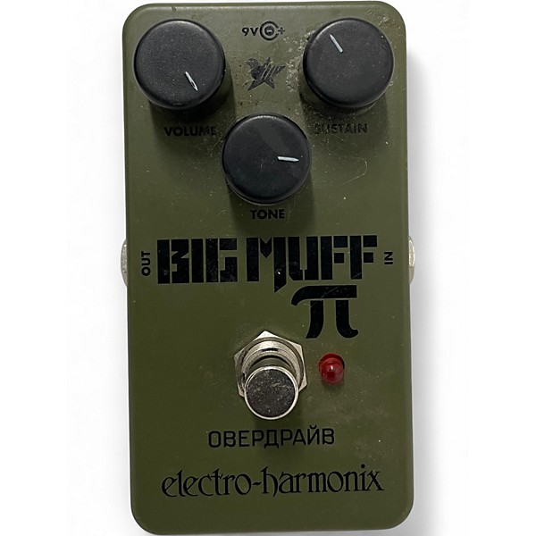 Used Electro-Harmonix Green Russian Big Muff Pi Fuzz Effect Pedal