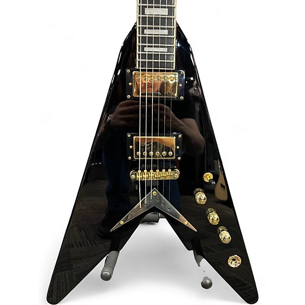 Used Harley Benton VICTORY PLUS BK VINTAGE SERIES BLACK Solid Body Electric Guitar