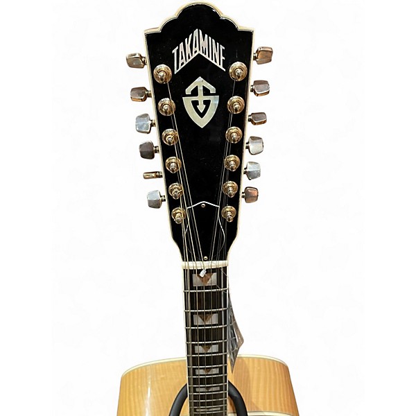 Used Takamine F-395MS Natural 12 String Acoustic Electric Guitar