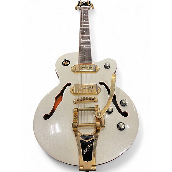 Used Epiphone Wildkat Royale PEARL WHITE Hollow Body Electric Guitar