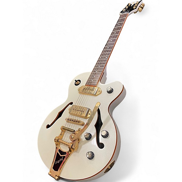 Used Epiphone Wildkat Royale PEARL WHITE Hollow Body Electric Guitar