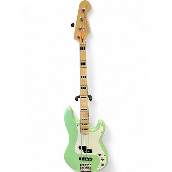Used 2019 Fender DELUXE PRECISION BASS Seafoam Pearl Electric Bass Guitar