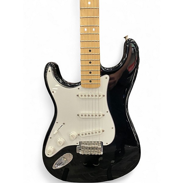 Used Fender Standard Stratocaster Left Handed BLACK Electric Guitar
