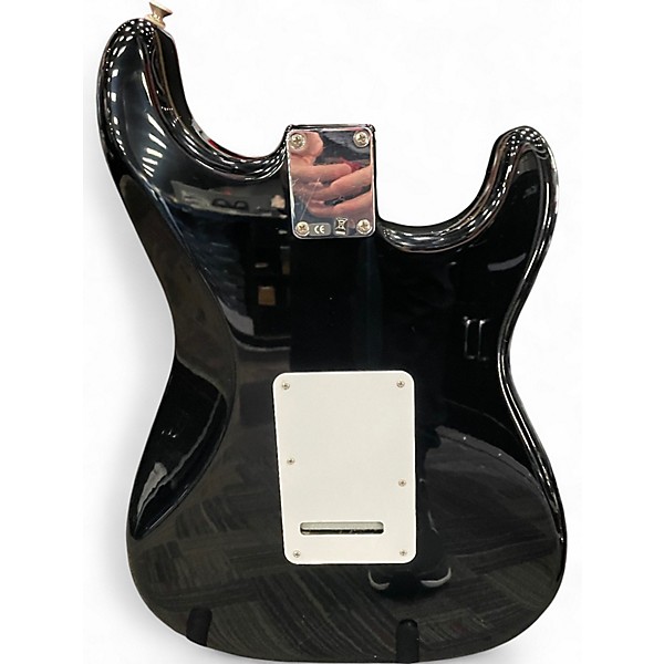 Used Fender Standard Stratocaster Left Handed BLACK Electric Guitar