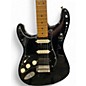 Used Fender STANDARD STRATOCASTER HSS LH BLACK Solid Body Electric Guitar