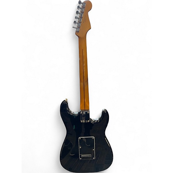 Used Fender STANDARD STRATOCASTER HSS LH BLACK Solid Body Electric Guitar