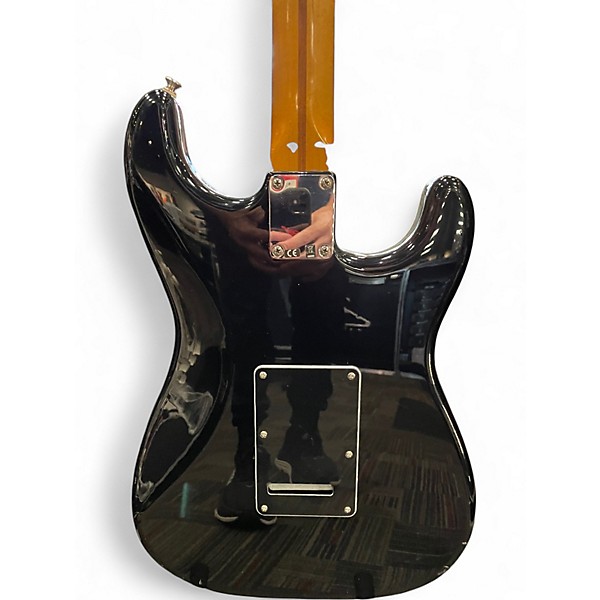 Used Fender STANDARD STRATOCASTER HSS LH BLACK Solid Body Electric Guitar