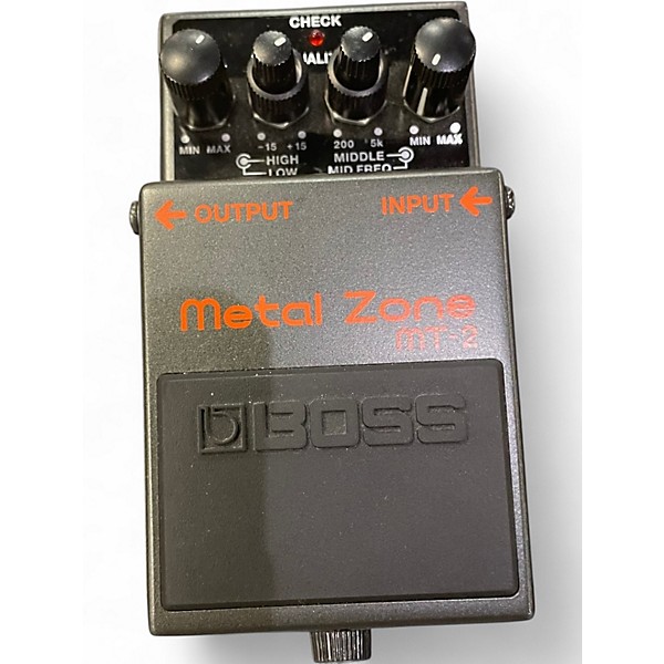 Used BOSS MT2 Metal Zone Distortion Effect Pedal